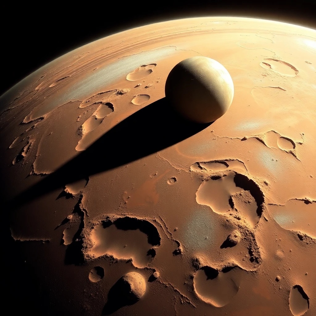 Una imagen del aterrizador Viking 1 en la superficie de Marte.