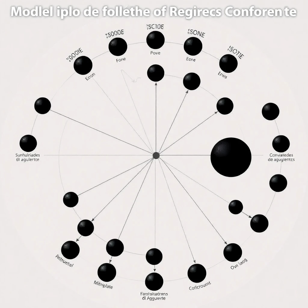 Una representación del Modelo del Universo Cíclico Conforme de Roger Penrose, mostrando múltiples eones conectados a través de singularidades de agujeros negros, con el final de un eón convirtiéndose en el Big Bang del siguiente.